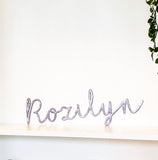 Personalized Name Sign Metal Wall Art for Nursery or Kids Room