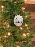 Cat Face Metal Christmas Tree Ornament | Holiday Decor | Stocking Stuffer | Handmade Gift | Kitten Present | Gift for Pet Lover