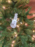 Snowman Metal Christmas Tree Ornament | Holiday Decor | Stocking Stuffer | Handmade Gift