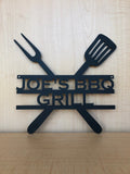 Personalized BBQ Grill Sign