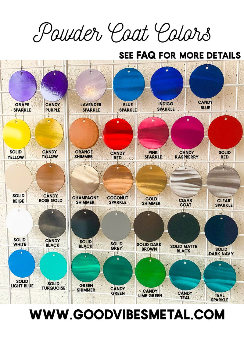 Powder coat colors
