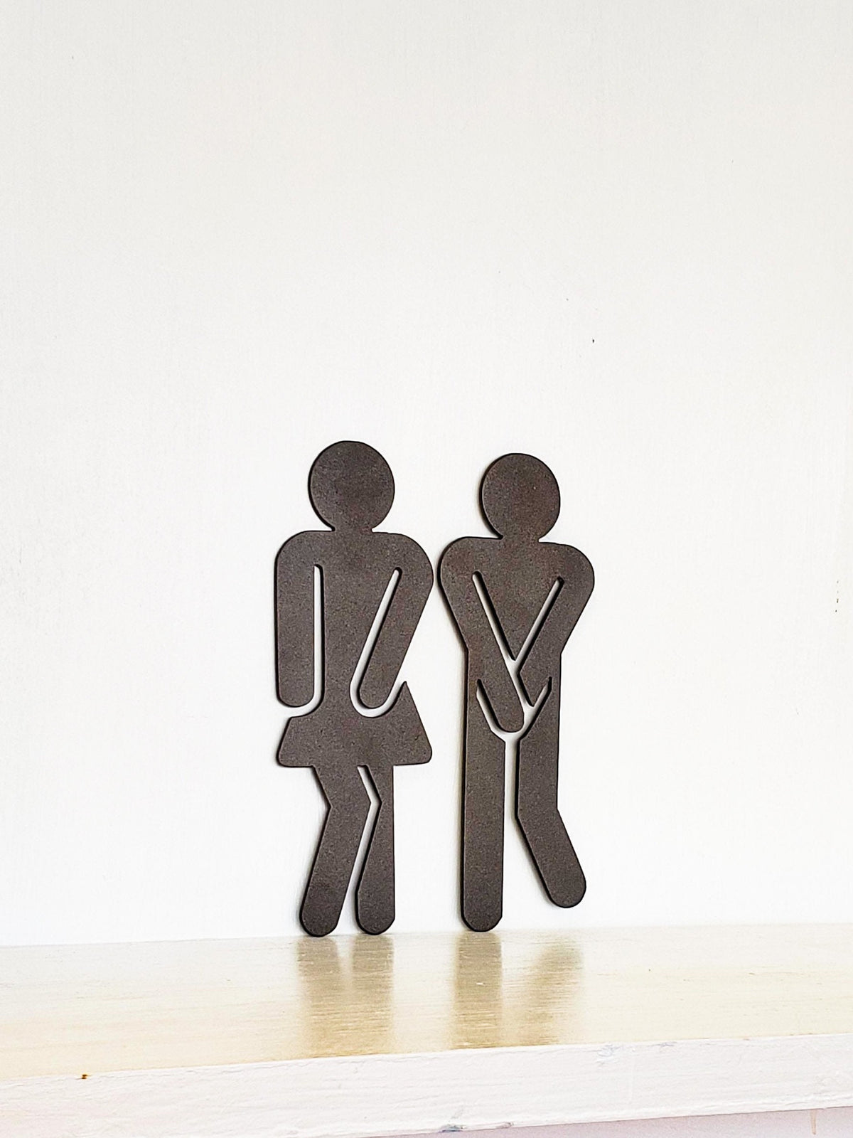 Funny Bathroom Sign Figures