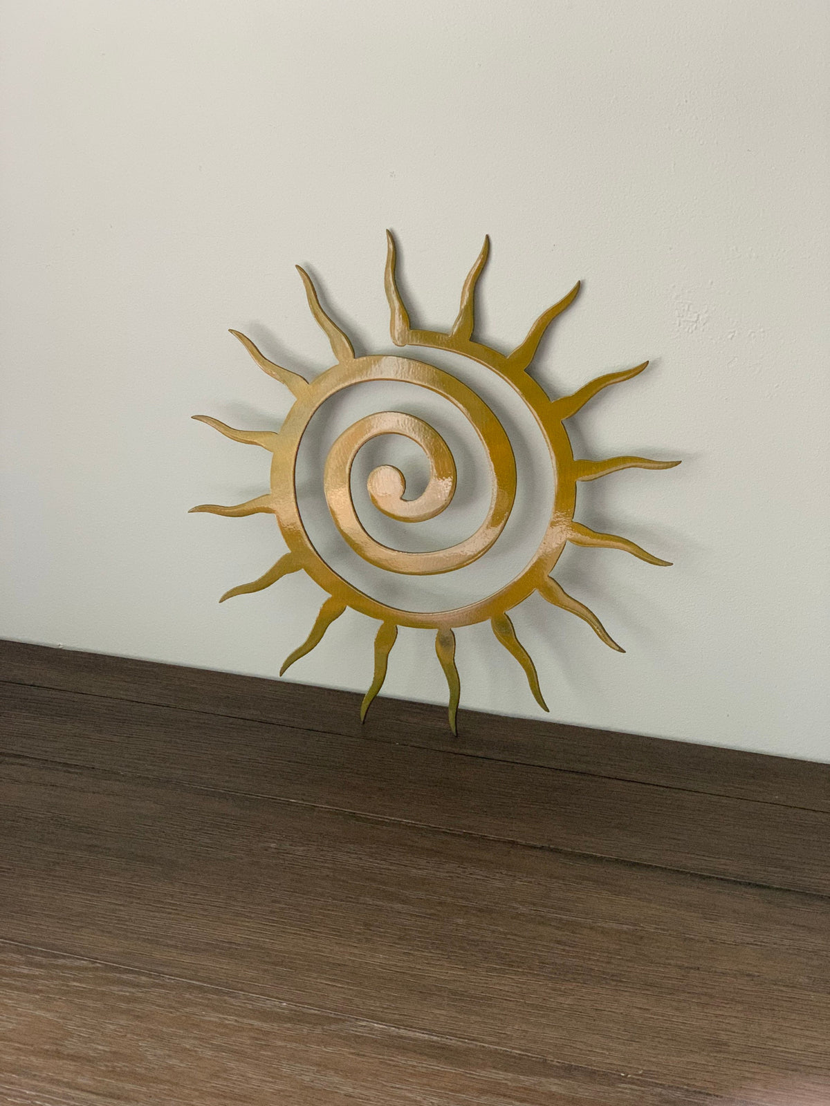 Spiral Sun Metal Wall Art
