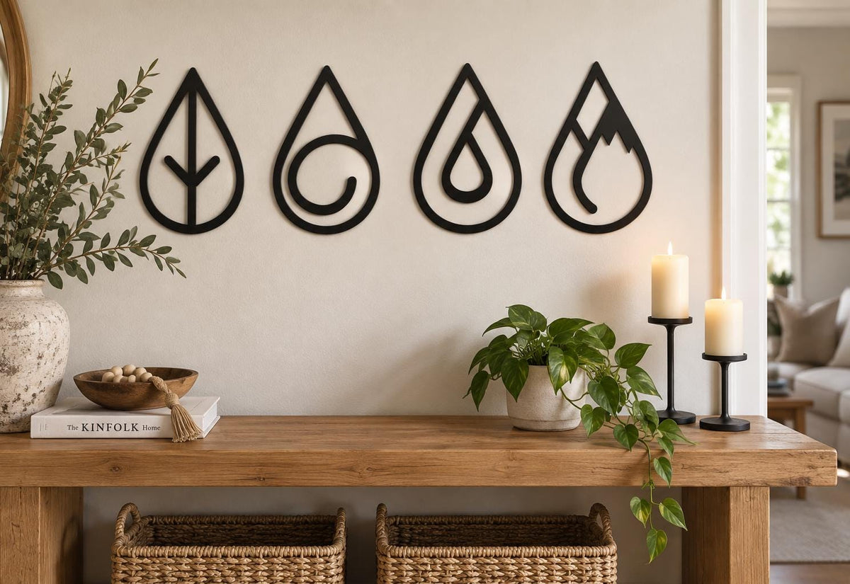 Four Elements Metal Wall Art