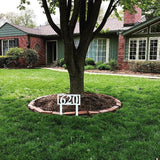 House Number Yard Stake Metal Address Sign with Powder Coat, Any Color