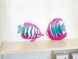 Tropical Fish Metal Multi-Color Wall Art, You Choose Any 2 Colors