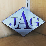 Dual Diamond Metal Monogram