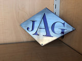 Dual Diamond Metal Monogram