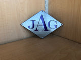 Dual Diamond Metal Monogram
