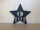 USA Star Personalized Monogram Door Hanger Wall Art