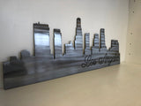 Los Angeles Skyline Metal Wall Art - Lots of Colors Available L.A. | City Wall Decor | California Housewarming Gift