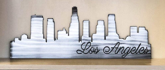 Los Angeles Skyline Metal Wall Art - Lots of Colors Available L.A. | City Wall Decor | California Housewarming Gift
