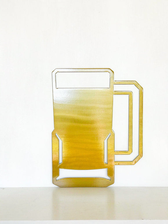 Beer Mug Metal Wall Art