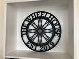 Personalized Bicycle Wheel Metal Wall Art
