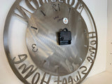 Personalized Palm Tree Metal Clock, Powder Coated | Pool Decor | Beach House