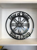 Personalized Bicycle Wheel Metal Wall Art