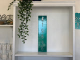 Vertical Seahorse Metal Address Sign with Powder Coat