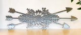 Floral Arrow Bunch Decoration Metal Wall Art | Home Decor | Sunflower Hanging