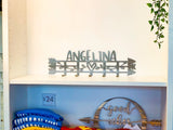 Personalized Metal Coat Hanger with 5 Hooks, Mounting Hardware Included
