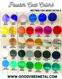 Wacky Sun Metal Wall Art with Multi-Color Powder Coat Fade