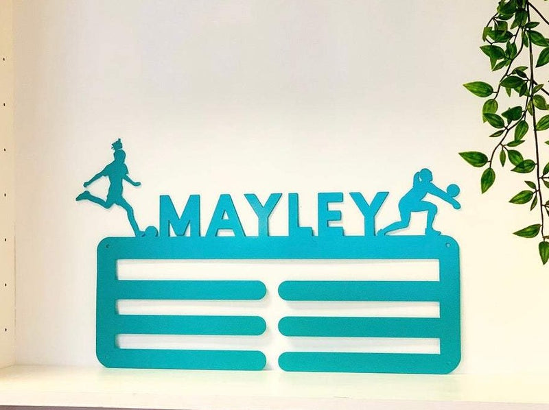 Personalized Sports Ribbon Rack