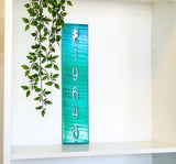 Vertical Seahorse Metal Address Sign with Powder Coat