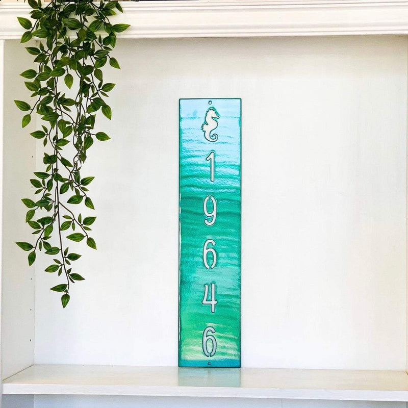 Seahorse Address Metal Sign