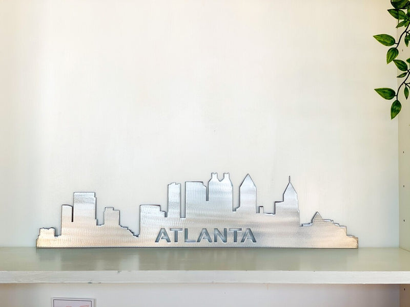 Atlanta Skyline Metal Wall Art with Powder Coat, 34 Color Options