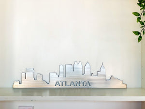 Atlanta Skyline Metal Wall Art with Powder Coat, 34 Color Options