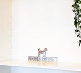 Golden Doodle On Duty Metal Sign