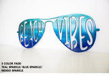 Beach Vibes Sunglasses Metal Wall Art