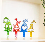 Gnome Metal Garden Stake, QTY 1, Powder Coated, Choose your Style, Color and Size