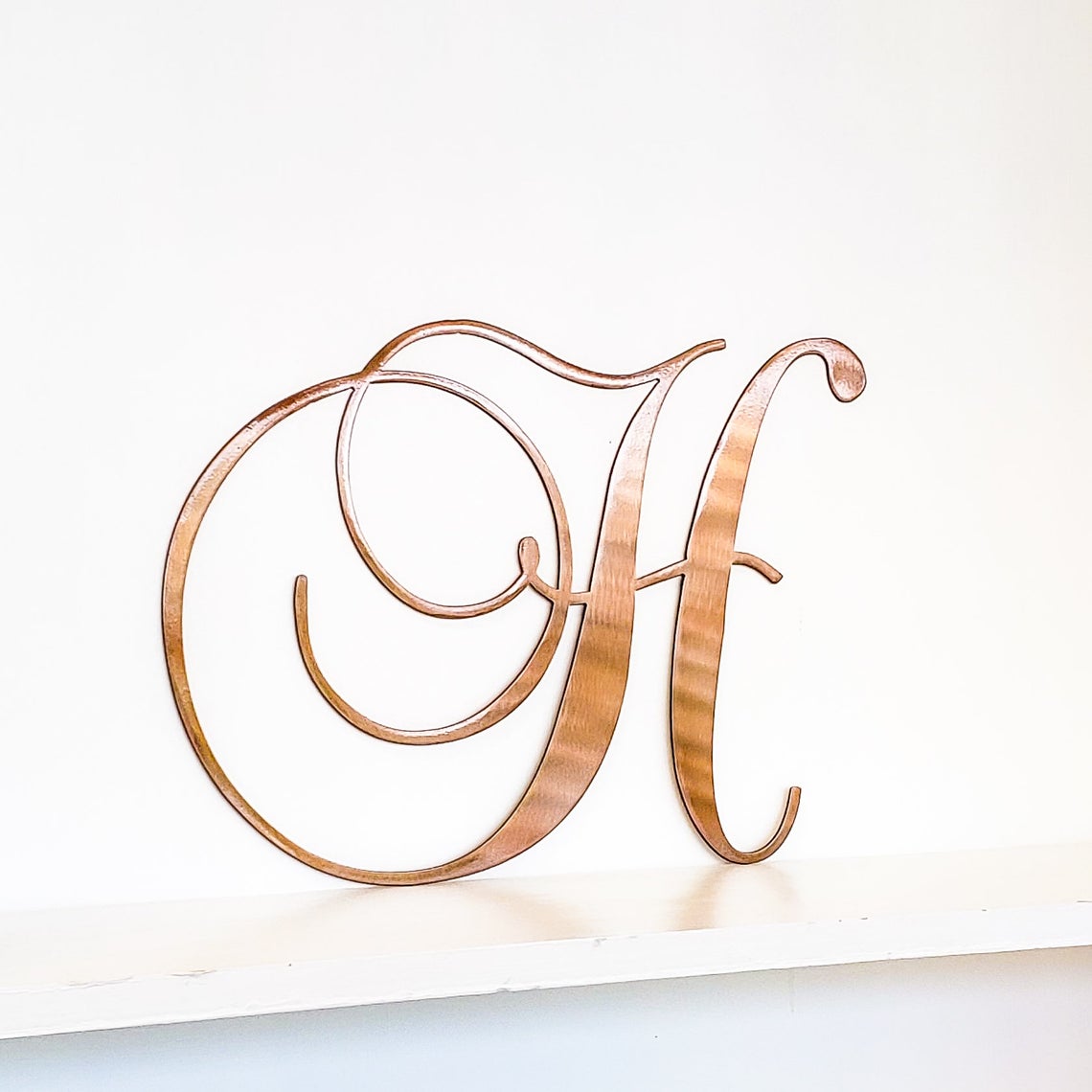 Fancy Monogram Metal Letter with Powder Coat | Wall Decor | Front Door ...