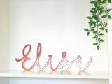 Personalized Name Sign Metal Wall Art for Nursery or Kids Room