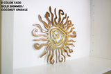 Wacky Sun Metal Wall Art with Multi-Color Powder Coat Fade