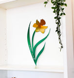 Daffodil Personalized Metal Wall Art w/ Powder Coat Fade