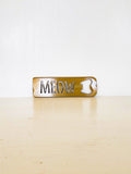 Meow Metal Bottle Opener | 34 Colors | Magnetic or Keychain | Handmade Gift for Cat Lover