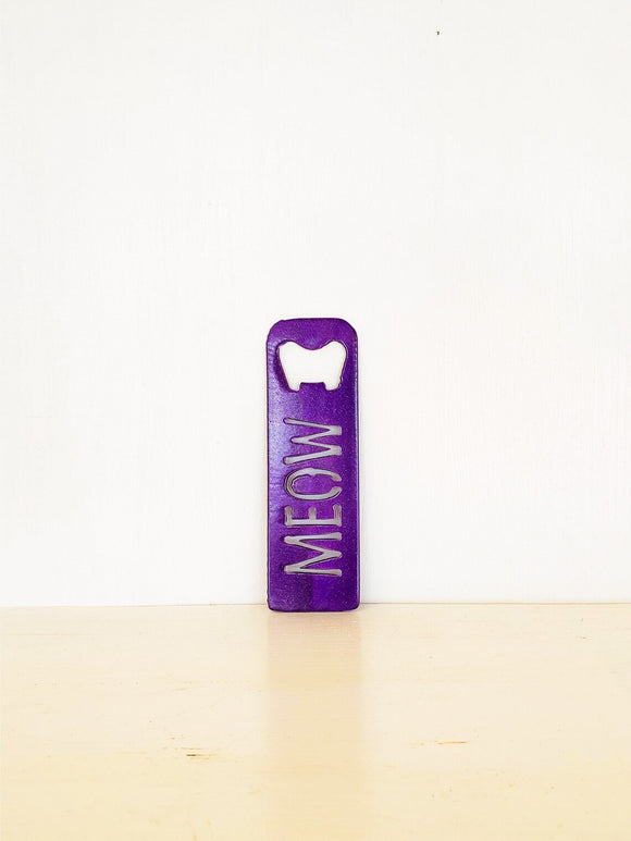 Meow Metal Bottle Opener, Handmade