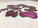 Hibiscus Metal Wall Art | Powder Coated | Tropical Home Decor