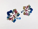 Hibiscus Metal Wall Art | Powder Coated | Tropical Home Decor