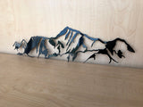 Wasatch Mountains Metal Wall Art with Powder Coat