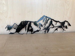 Wasatch Mountains Metal Wall Art with Powder Coat