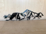 Wasatch Mountains Metal Wall Art with Powder Coat