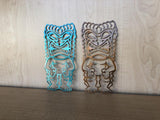 Tiki Figure Metal Wall Art Hawaiian Decor with Powder Coat