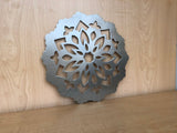 Flower Snowflake Design Metal Wall Art