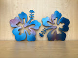 Hibiscus Metal Wall Art | Powder Coated | Tropical Home Decor