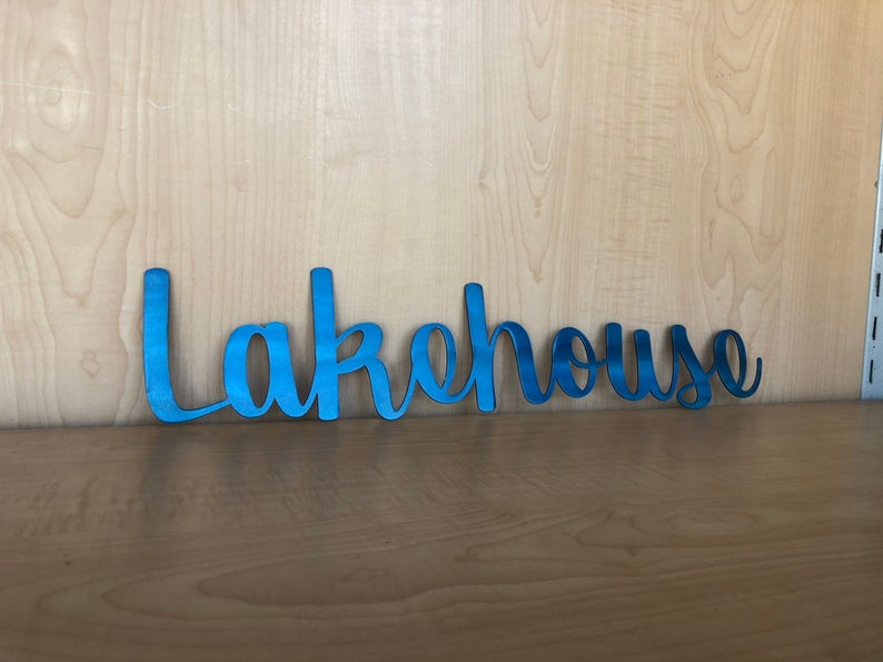 Lakehouse Metal Wall Deco