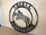 Personalized Sport Horse Metal Sign or Wall Art, Choose Any Powder Coat Color