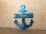 Personalized Anchor Metal Wall Art