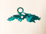 Country Christmas Tree Ornament with Heart